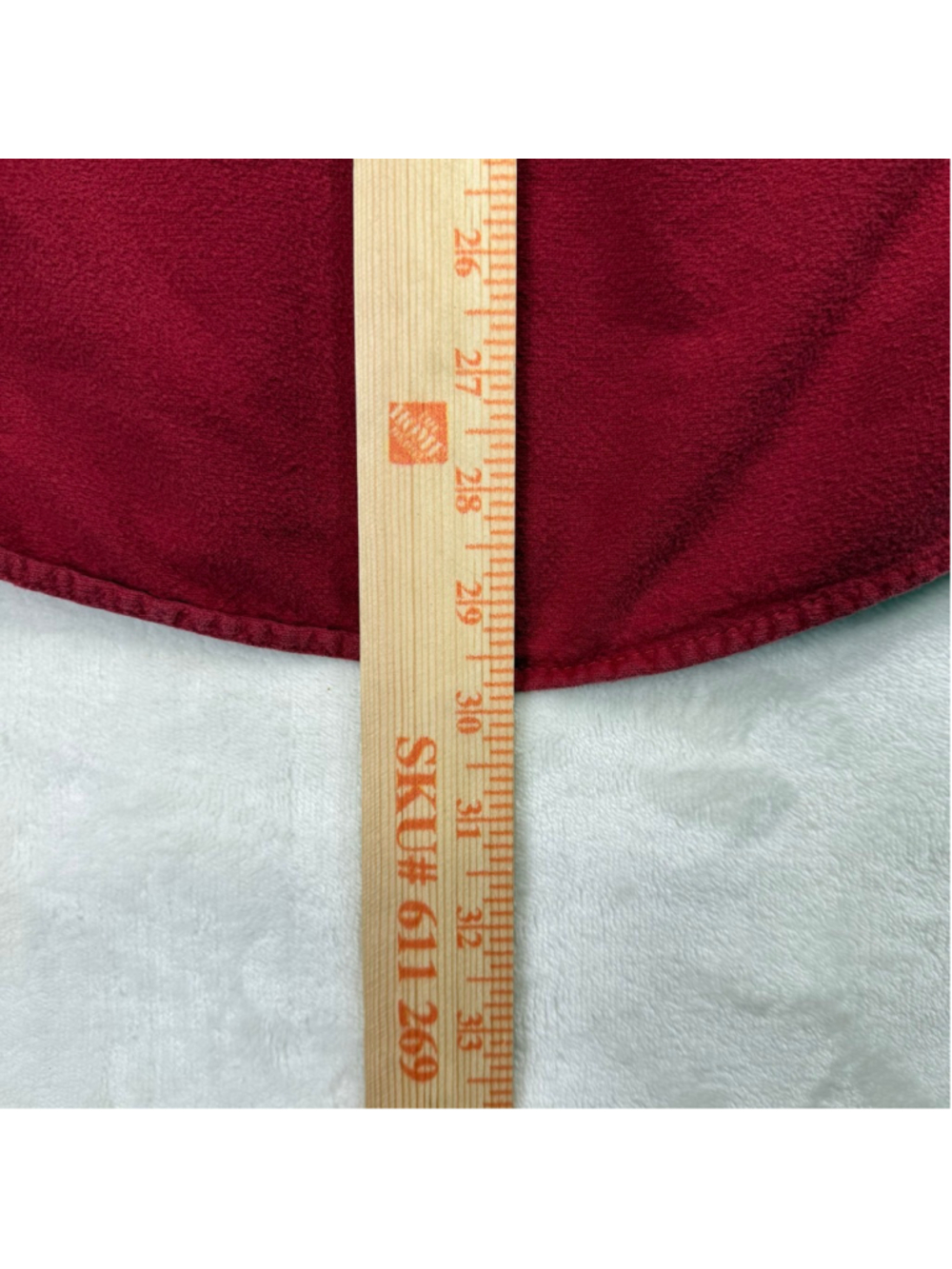Men's Vintage Eddie Bauer Chamois Heavyweight‎ Casual Button Down Shirt XL Red - Picture 16 of 16